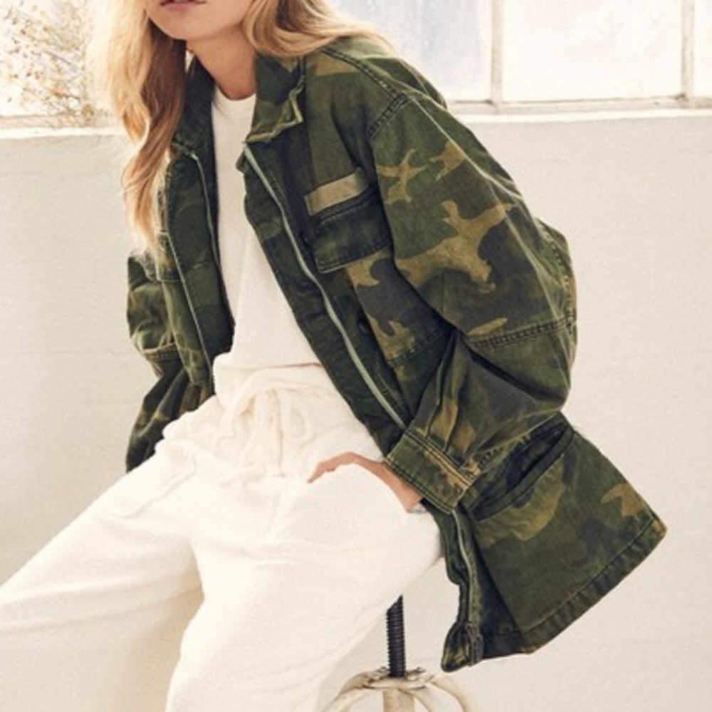 NWT Free People Camo Jacket - Picture 10 of 10